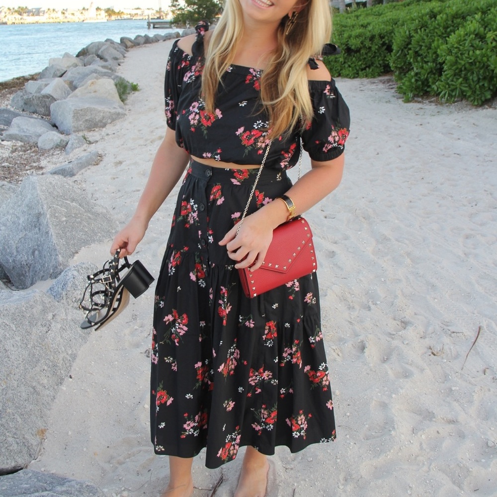Rebecca Taylor Marguerite Poplin Skirt + Top 4/6